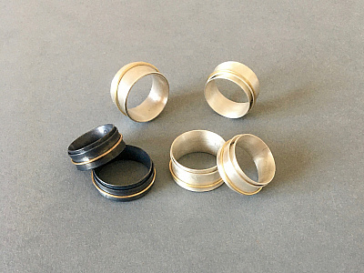 Unikate aus Metall : Spielringe dreiteilig