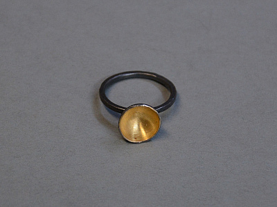 Unikate aus Metall : Ring „Traumkelch“