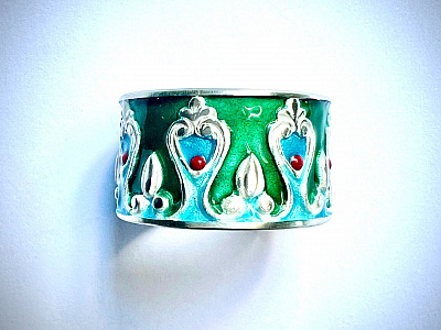 Ute Dippel - Schmuck : Silberring emailliert