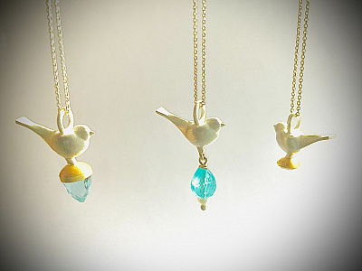 Ute Dippel - Schmuck : Anhänger Birdies