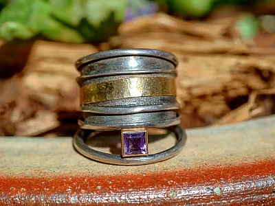 Hoch kreativ - Goldschmiedin Martina Hoch : Ring - bicolor - Einzelstück