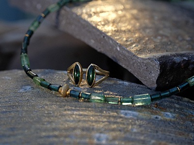 Hoch kreativ - Goldschmiedin Martina Hoch : Schmuckset - 18kt Gold