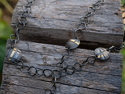 Hoch kreativ - Goldschmiedin Martina Hoch : Schmuckset - bicolor